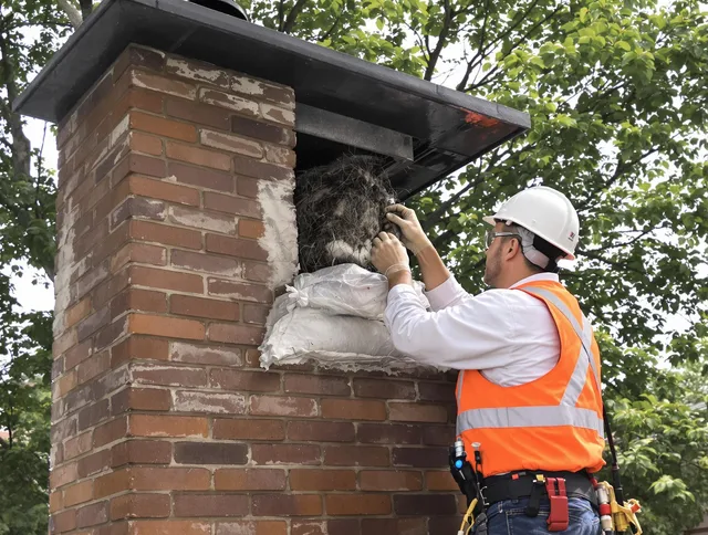 Humane removal of debris and animals by Eastvale Chimney Sweep in Eastvale, CA