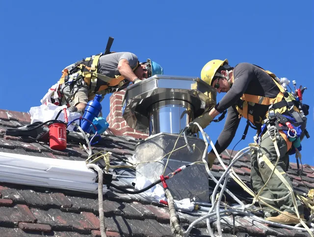 Protective chimney cap installed by Eastvale Chimney Sweep in Eastvale, CA