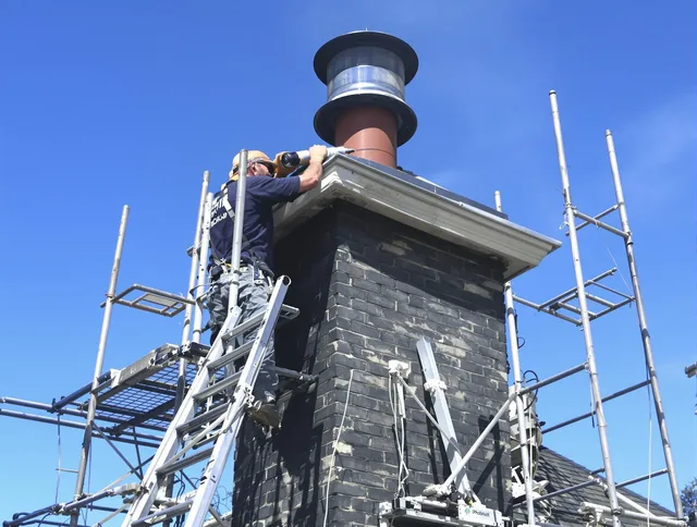 Sturdy chimney crown finished by Eastvale Chimney Sweep in Eastvale, CA