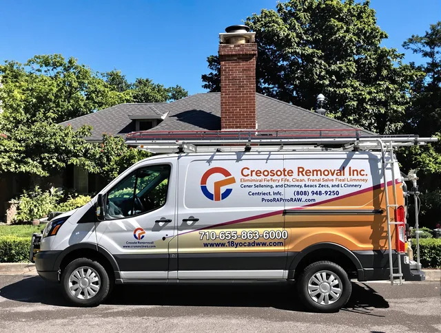 Eastvale Chimney Sweep technician removing creosote safely in Eastvale, CA