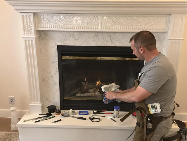 Eastvale Chimney Sweep performing fireplace maintenance in Eastvale, CA