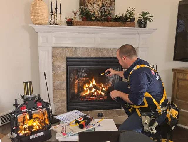 Safety-focused fireplace inspection by Eastvale Chimney Sweep in Eastvale, CA