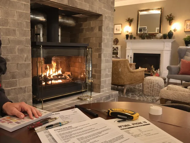 Eastvale Chimney Sweep verifying fireplace safety measures in Eastvale, CA