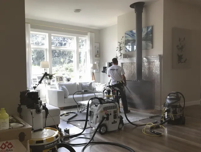 Soot removal service by Eastvale Chimney Sweep for a fireplace in Eastvale, CA
